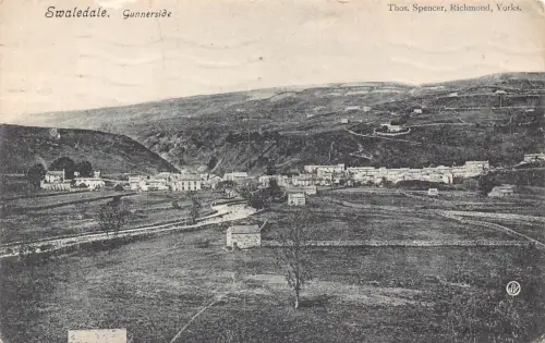 A947 England 1944 Swaledale Gunnerside Vintage Postkarte