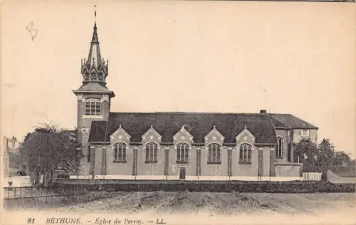 C063 Frankreich Bethune Eglise du Perroy Vintage Postkarte