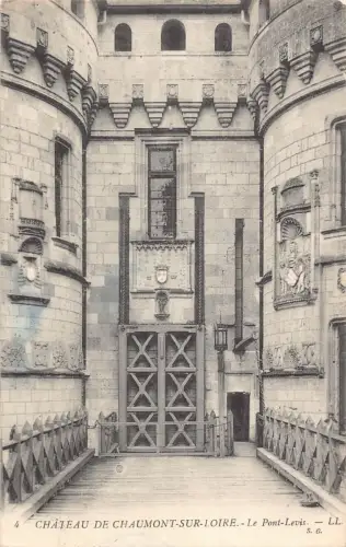 C075 Frankreich Chateau de Chaumont sur Loire 1912 alte Postkarte