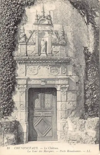 C075 Frankreich Chenonceaux Le Chateau Vintage Postkarte