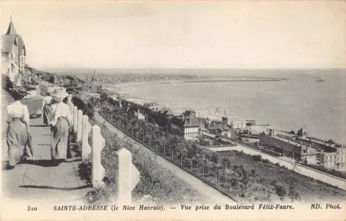 C068 Frankreich Sainte Adresse vue prise du Boulevard Felix Faure Vintage Postkarte