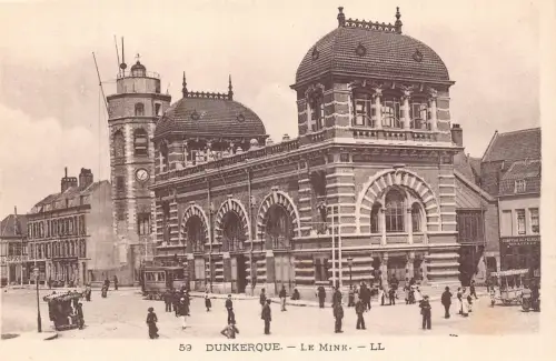 C068 Frankreich Dunkeroque Le Mink Vintage Postkarte