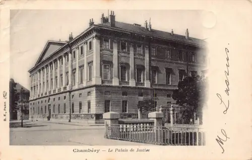 C068 Frankreich Chambery Le Palais de Justice 1905 alte Postkarte