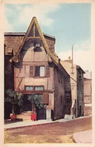 C057 Frankreich Roanne Vieilles Maisons Bourbonnaises Vintage Postkarte