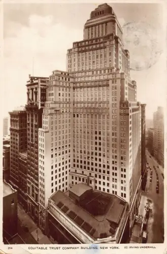 A972 US Equitable Trust Company Gebäude New York City 1950 RPPC Postkarte