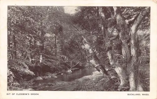 A971 USA 1922 Bit of Clesson's Brook Buckland Massachusetts Postkarte