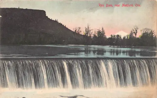 A970 US Ray Dam bei Medford Oregon Vintage Postkarte