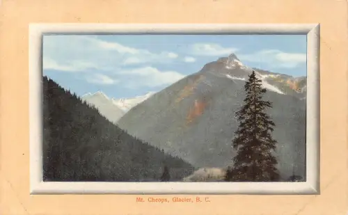 A963 Kanada Mt Cheops Glacier Passepartout Private Mailing Card Postkarte