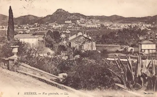 C073 Frankreich Hyeres vue generale Vintage Postkarte