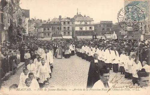 C070 Frankreich Beauvais Fetes de Jeanne Hachette Vintage Postkarte