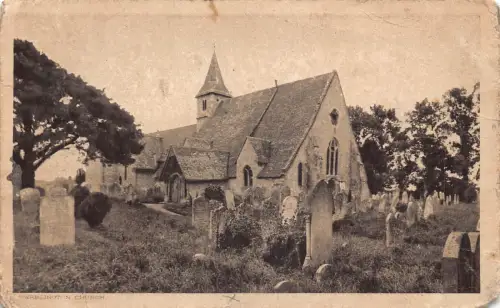 A943 England Warblinoton Kirche Vintage Postkarte