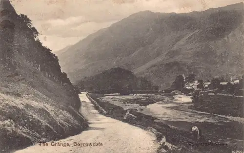 A943 England 1906 Borrowdate The Grange Vintage Postkarte