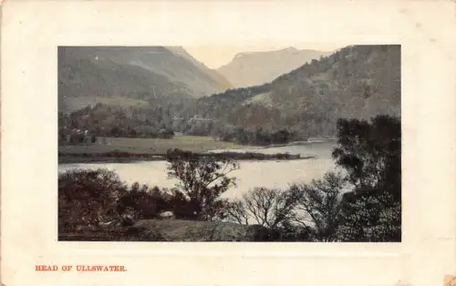 A943 England Head of Ullswater Lake Vintage Postkarte