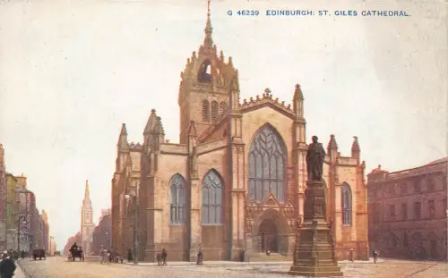 A947 Schottland Edinburgh St Giles Cathedral Vintage Postkarte
