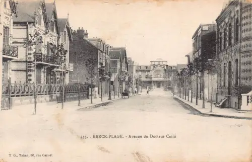 C069 Frankreich Berck Plage Avenue du Docteur Cazin Vintage Postkarte