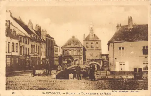 C068 Frankreich Saint Omer Porte de Dunkeroque Vintage Postkarte