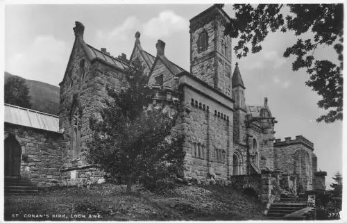 A945 Schottland St Conan's Kirk Loch Awe Church RPPC Vintage Postkarte