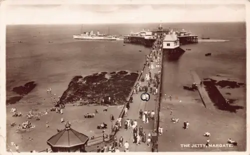 A952 England 1948 Jetty Margate RPPC Vintage Postkarte