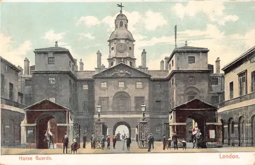 A953 England London Horse Guards Vintage Postkarte