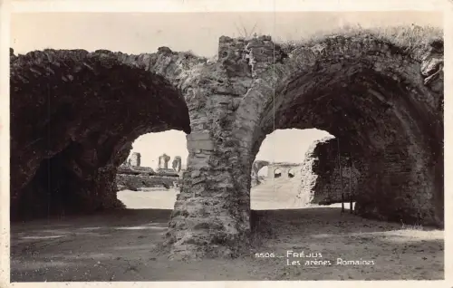 C060 Frankreich Frejus Les Arenes Romaines Vintage Postkarte