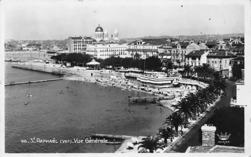 C060 Frankreich St Raphael vue generale Vintage Postkarte