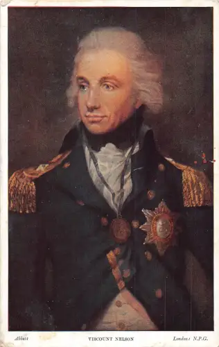 A979 Portrait Horatio Viscount Nelson British Military Figur Postkarte