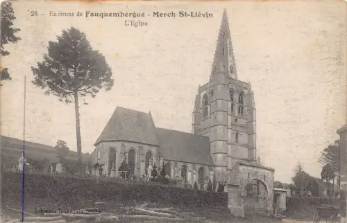 C060 Frankreich Fauquembergue Marck St Lievin L'Eglise 1917 alte Postkarte