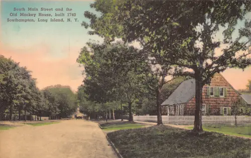 A988 US South Main Street Old Mackey House Southampton Long Island Postkarte