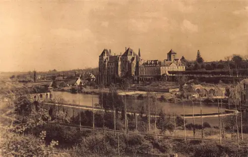 C061 Frankreich L'Abbaye Saint-Pirre Solesmes Vintage Postkarte