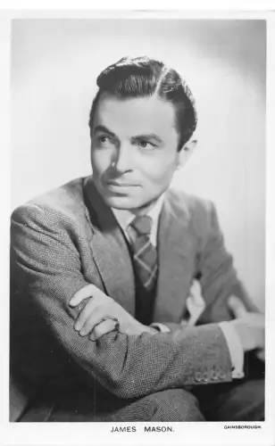 Schauspieler Filmstar James Mason Picturegoer Serie RPPC Postkarte