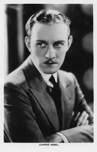 Schauspieler Filmstar Conrad Nagel Picturegoer Serie RPPC Postkarte