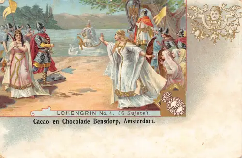 L520 Kakao und Schokolade Bensdorp Amsterdam Werbung Vintage Postkarte