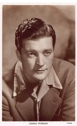 Schauspieler Filmstar Dennis Morgan Picturegoer Serie RPPC Postkarte