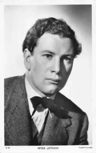 Schauspieler Filmstar Peter Ustinov Picturegoer Serie RPPC Postkarte