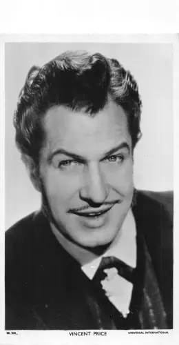 Schauspieler Filmstar Vincent Price Picturegoer Serie RPPC Postkarte
