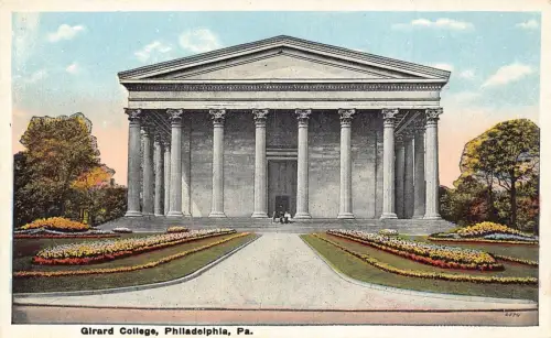 US Pennsylvania Philadelphia Girard College Vintage Postkarte