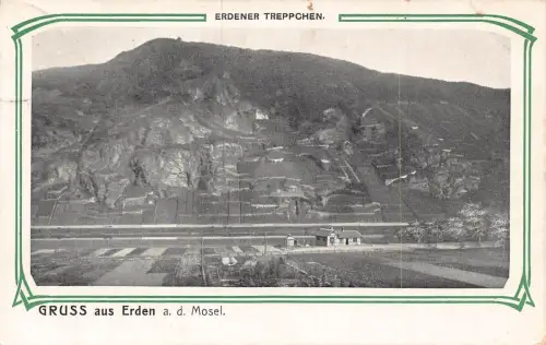 A108 Deutschland 1912 Gruss aus Erden ad Mosel Erdener Treppen Postkarte