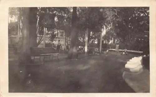 Costa Rica Port Limon Gardens RPPC Vintage Postkarte