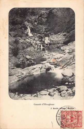 Neukaledonien 1909 Cascade d'Hiengheno Wasserfall Postkarte