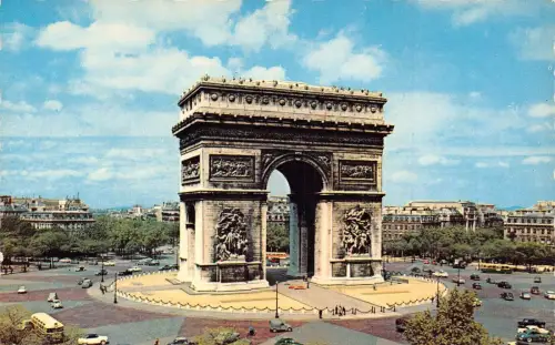 Frankreich Paris L'Arc de Triomphe de l'Etoile Triumphbogen Vintage Postkarte