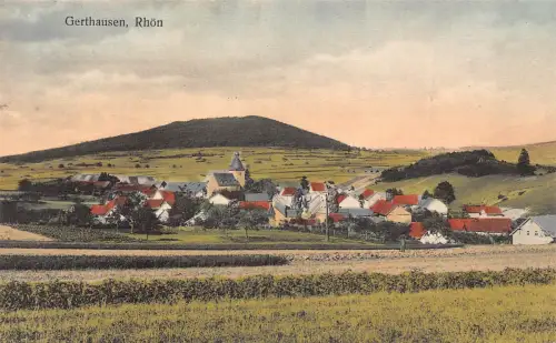 A107 Deutschland 1915 Gerthausen Rhön Gesamtansicht Vintage Postkarte