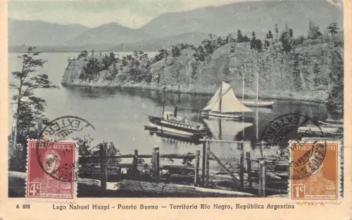 L361 Argentina Lago Nahuel Huapi Puerto Bueno Territorio Rio Negro Dampfschiff