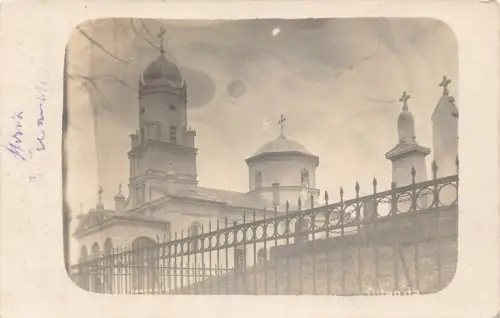 L084 Rumänien Oltenita 1917 Kirche Echtfoto Feldpostkarte