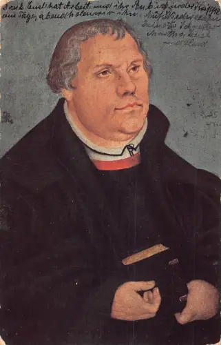 L352 Gemälde 1915 Dr Martin Luther von Lucas Cranach um 1540 Vintage Postkarte