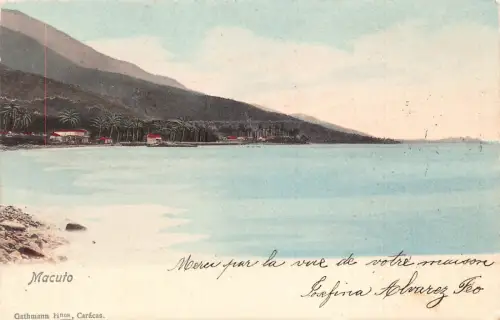 Venezuela 1904 Macuto Vintage Postkarte