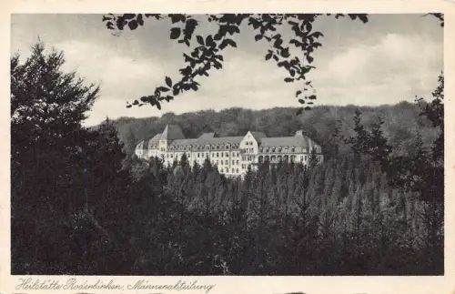 A128 Deutschland 1939 Heilstaette Roderbirken Maennenabteilung Schloss Postkarte
