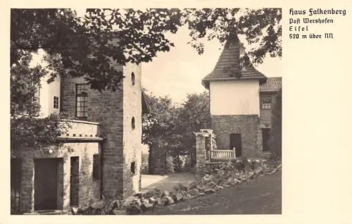 A128 Deutschland Haus Falkenberg Post Wershofen Eiselhaus Gasthof Vintage Postkarte