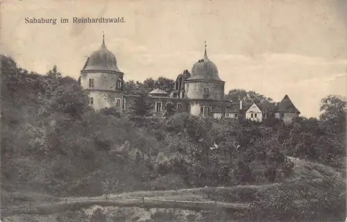 A129 Deutschland Sababurg im Reinhardtswald Schloss Vintage Postkarte