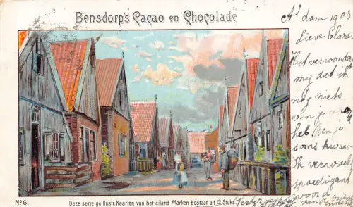 L522 Werbung Bensdorp's Cacao and Chocolate 1903 Vintage Postkarte