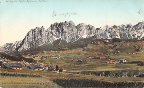 A120 Italien Verlag von Egldio Apollonio Cortina Berg Vintage Postkarte